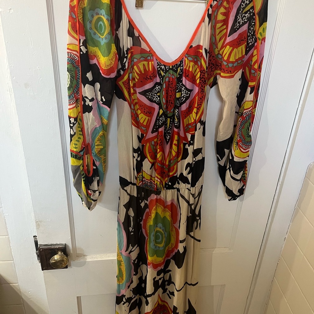 Colorful Patterned Maxi Dress - Picture 2 of 4